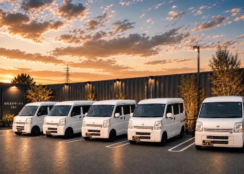 はなまるサービスの軽貨物バン車両