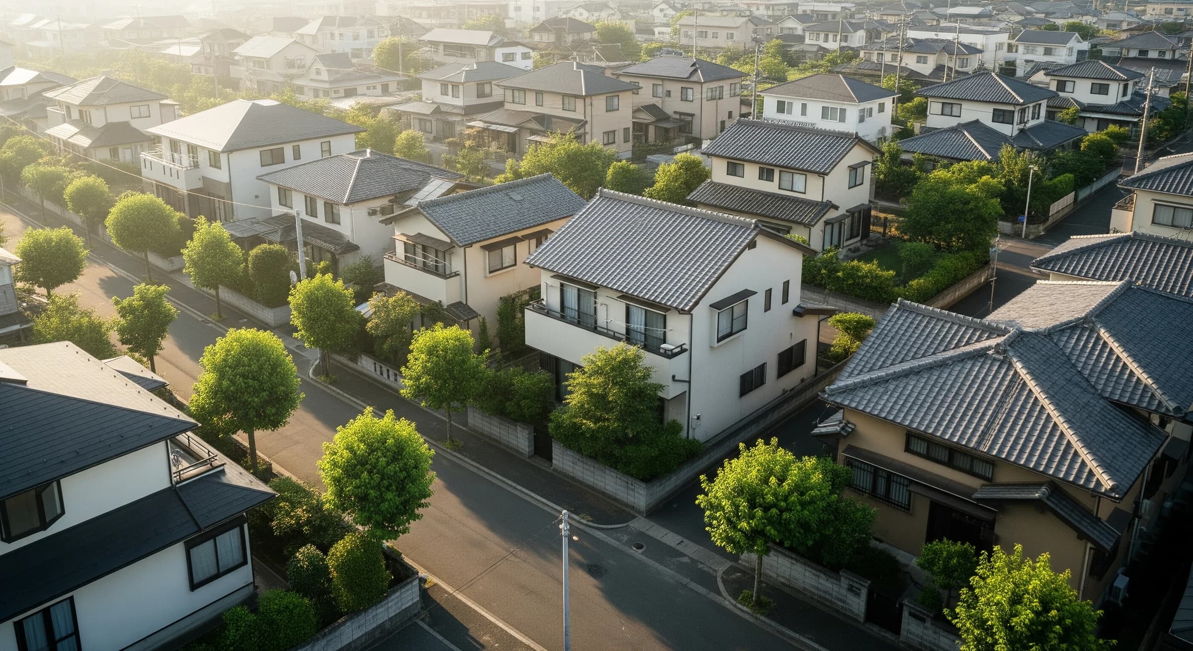 春日井市の住宅街